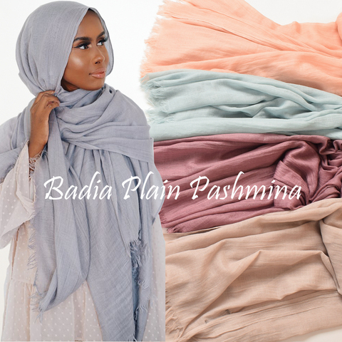 One piece high quality women muslim plain frayed scarf hijab shawls wraps headwear crinkle solid oversize pashmina hijabs ► Photo 1/6