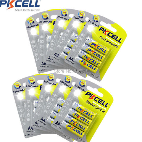 40 Pieces 10Pack Ni-MH AA 2600mAh 1.2V  Rechargeable Battery for Camera Flashlight Toy ► Photo 1/2