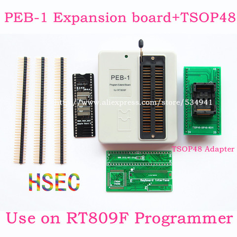 PEB-1 Expansion board+TSOP48 Adpater socket Use on RT809F lcd usb programmer Support IT8586E IT8580E 29/39/49/50 series32/40 /48 ► Photo 1/6