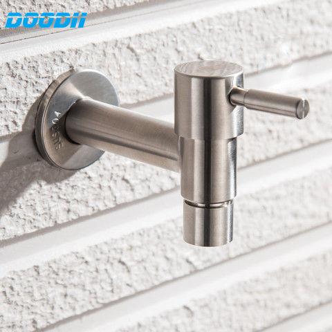 Doodii Modern Fashion Garden 304 stainless steel Fast open faucet/ Wall Mounted Taps /Bibcocks Cold Water Faucet /Mop Pool Taps ► Photo 1/6