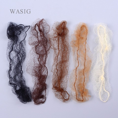 100PCS Top quality nylon hair net star dance recital Buns / Hair Extension Weaving cap brown hairnets ► Photo 1/6