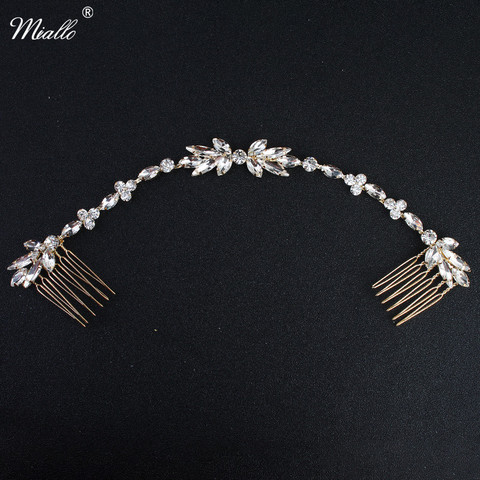 Miallo  Classic Wedding Long Hair Combs Austrian Crystal Bendable Bride Hair Jewelry Accessories Women Hairpins Hairpieces ► Photo 1/6