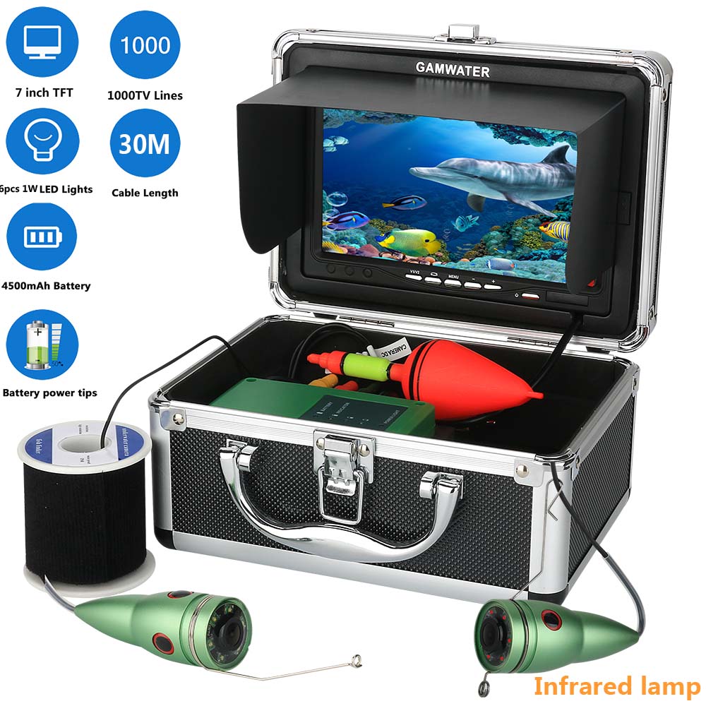 Underwater Fishing Video Camera Fish Finder 1000TVL Infrared IR LED Fishfinder 