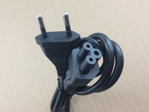 High Quality 1.2M 3 Prong EU European American US Plug Laptop AC Power Cable Power Adapter Charger Plum blossom tail Cord Cable ► Photo 1/6