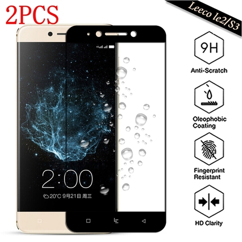 2PCS Full Cover Tempered Glass For LeTV LeEco Le2 Pro X527 Screen Protector protective film For Le S3 X622 X626 glass ► Photo 1/6