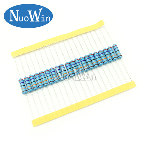 20pcs 2W Metal Film Resistor 2W 1% 0R - 2.2M 0 2.2 10 100 120 150 220 270 330 390 470 1K 2.2K 4.7K 10K 15K 100K 470K 1M ohm ► Photo 1/3