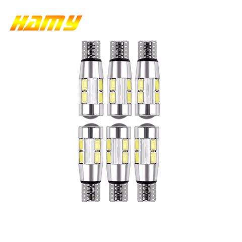6x Car T10 W5W LED Turn Signal Bulb Canbus 12V Auto Interior Dome Reading Light License Plate Wege Side Parking Reverse Lamp ► Photo 1/6