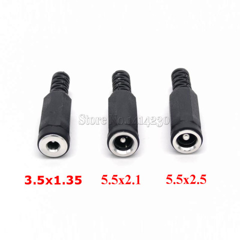 DC 5.5X 2.1mm 2.5mm 3.5mm 1.35mm female to male female jack adapter Connectors