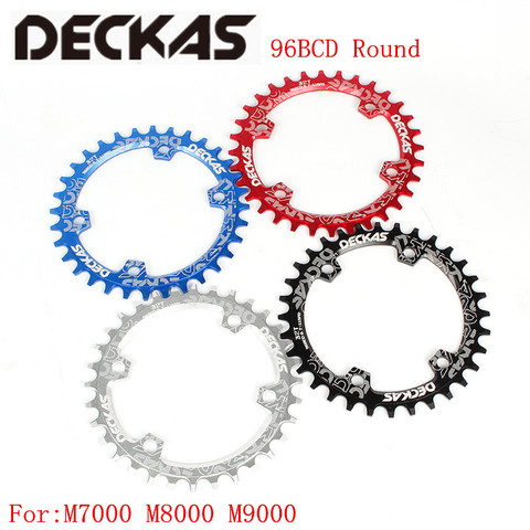 Deckas Round Mountain bike bicycle Chainring BCD 96mm 32/34/36/38T 96bcd 7-11 speed for shimano M7000 M8000 M9000 crank ► Photo 1/6