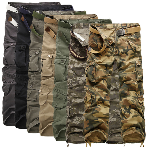 New Safari Style Tactical Pants Male Camo Jogger Casual Cotton Trousers Multi Pocket Military Camouflage Men's Cargo Pants ► Photo 1/3
