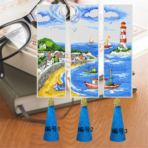 020 DIY Craft Stich Cross Stitch Bookmark Christmas Plastic Fabric Needlework Embroidery Crafts Counted Cross-Stitching Kit ► Photo 1/5