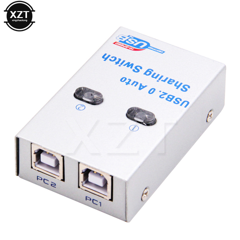 USB 2.0 hub USB splitter Auto Sharing Switch Computer Peripherals For 2 PC Computer Printer For Office Home Use hot sale  newest ► Photo 1/5