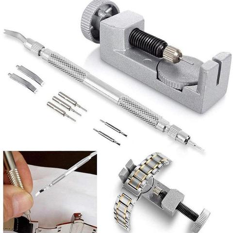 9Pcs/Set Professional Metal Adjustable Watch Band Bracelet Link Remover Pin Wrist Strap Repair Tool ► Photo 1/6