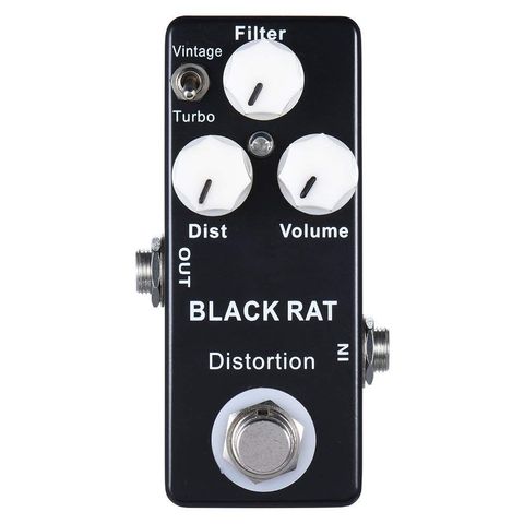 New Mosky Black RAT Distortion Mini Guitar Effect Pedal ► Photo 1/6