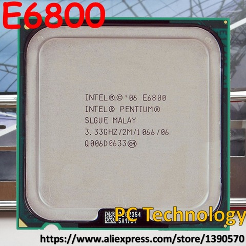 Original Intel Pentium Processor E6800 (2M Cache, 3.33GHz,1066MHz) LGA775 CPU Desktop Free shipping ship out within1 day ► Photo 1/3