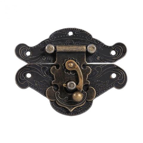 Antique Bronze Color Furniture Hardware Box Latch Hasp Toggle Buckle Decorative Cabinet Hinges Accessory for Jewelry Wooden Box ► Photo 1/1