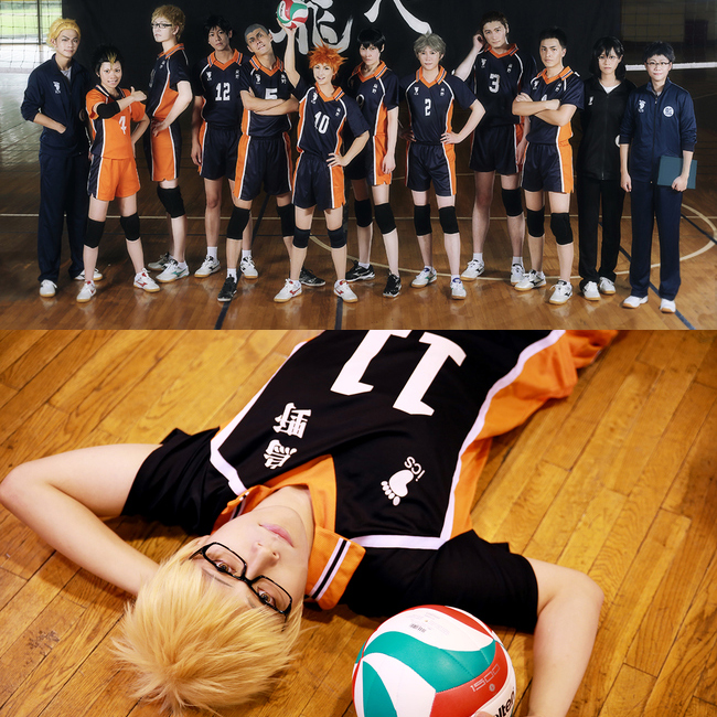 Volleyball Teenager Cosplay Hot Anime Styles Karasuno High School