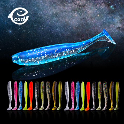 QXO Silicone Soft Lures Piece Artificial Tackle Bait 7cm 2g Goods For Fishing Sea Fishing Pva Swimbait Wobblers ► Photo 1/6