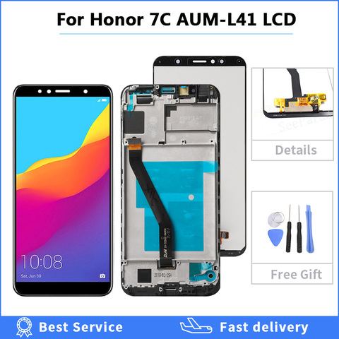 For Huawei Honor 7C LCD Display+Touch Screen Russian Version AUM-L41 5.7inch New Digitizer Replacement for Honor 7C LCD Display ► Photo 1/6