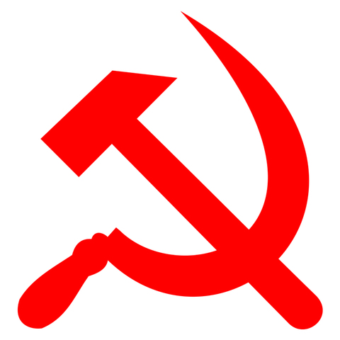 CS-1011#15*15cm hammer and sickle USSR funny car sticker vinyl decal silver/black for auto car stickers styling car decoration ► Photo 1/6