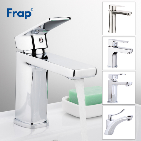 Frap Basin Faucets Chrome Stainless Steel Bathroom Basin Faucet Tap Sink Mixer Faucet Vanity Hot and Cold Water Brass Tapware ► Photo 1/6