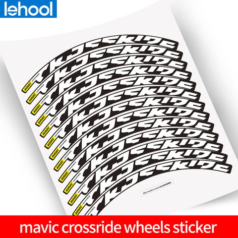 mavic crossride mountain bike wheelset stickers for 26 27.5 29inch use bicycle rim stickers MTB rims decals ► Photo 1/6