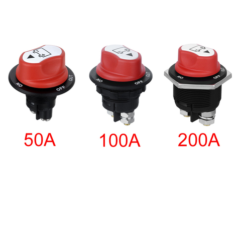 Jtron 50A 100A 200A Battery Isolator Cut Out Off Kill Switch Kit Car Race Rally Switch for motorcycle/car/boart ► Photo 1/6