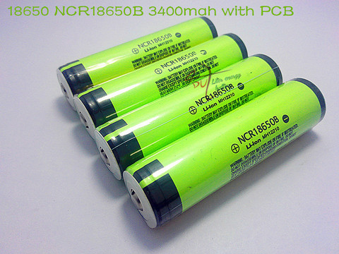 lot New Protected Original Rechargeable battery 18650 NCR18650B 3400mah with PCB 3.7V For Panasonic Free Shipping ► Photo 1/1