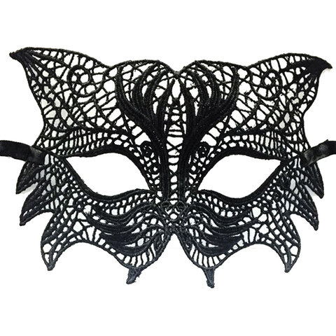 Women Lace Sexy  Eye Face Mask Masquerade Party Ball Prom Halloween Costume Sexy Party Masks 12 pattern type Eye Face mask black ► Photo 1/6