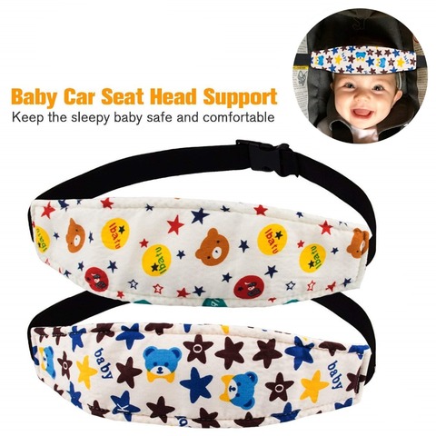 Baby Car Seat Head Support Soft Kids Auto Safety Seat head holder fixing band Sleep Nap Belt Interior Accessories Car Styling ► Photo 1/1