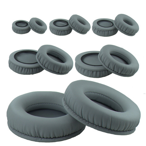 Gray Ear pads 60mm 70mm 45mm-110mm Protein Skin Foam EarPads Cushions for Sennheiser for sony Headphones 11.21 ► Photo 1/6
