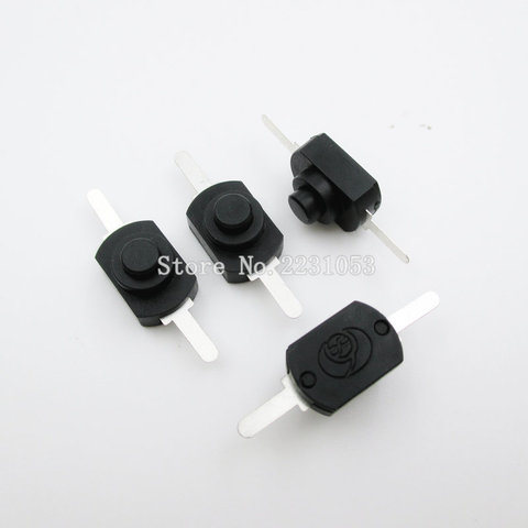 10PCS/LOT Flashlight Switches DC 30V 1A Black On Off Mini Push Button Switch for Electric Torch 1208YD ► Photo 1/1