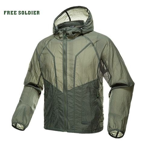 FREE SOLDIER outdoor sports camping tactical military men's shirt skin coat uv shirt sun protection clothes long sleeve ► Photo 1/6