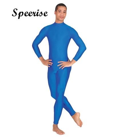 SPEERISE Adult Unisex Mock Neck Long Sleeve Unitard Women Spandex Lycra Turtleneck Bodysuit Full Length Dancewear Ballet Costume ► Photo 1/1