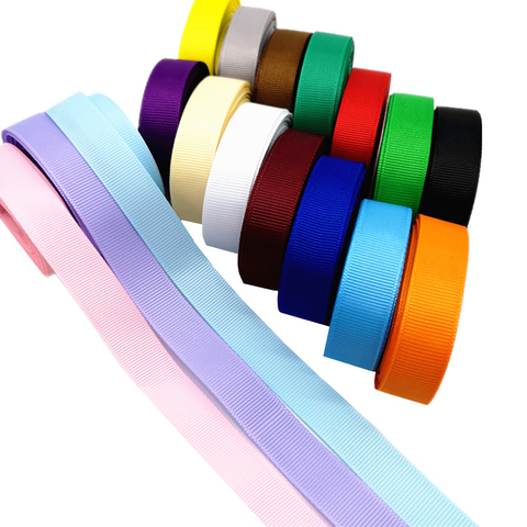 5 yards Grosgrain Ribbon 6 10 15 20 25 40 50 mm for Gift Wrapping Hair Bows DIY Wedding Party Christmas Decoration ► Photo 1/6