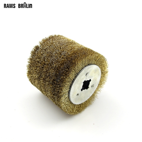 1 piece Stainless Steel Wire Brush Wheel Wood Open Paint Polishing Deburring Wheel for Electric Striping Machine ► Photo 1/5