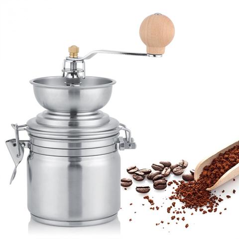 Stainless Steel Manual Coffee Grinder Spice Mill Hand Tool Coffee Bean Grind Molinillo Machine Coffee Bean Mill Kitchen Tools ► Photo 1/6