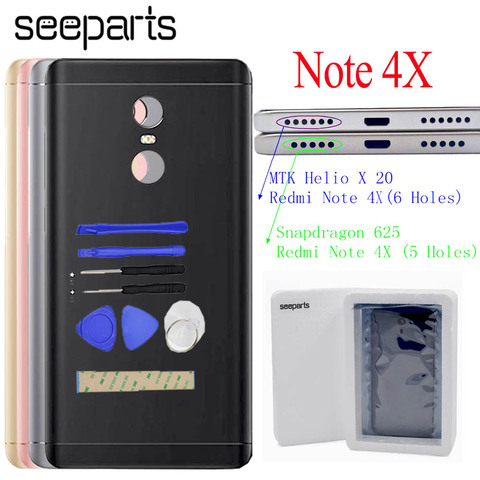 For Redmi Note 4X battery cover Spare Parts Back Battery Cover Door Housing  For Xiaomi Redmi Note 4X Replacement Parts ► Photo 1/6