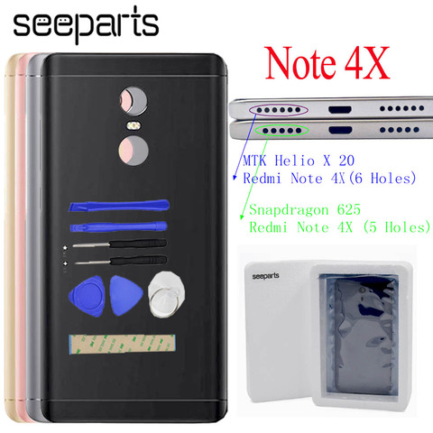 For Redmi Note 4X battery cover Spare Parts Back Battery Cover