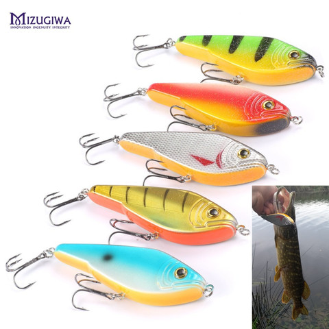 MIZUGIWA Pike Fishing Lure Jerkbait Musky Buster Jerk Big VIB Baits Mustad Hooks Slow Sinking Big Bass 120mm 50g Pesca Leurre ► Photo 1/6