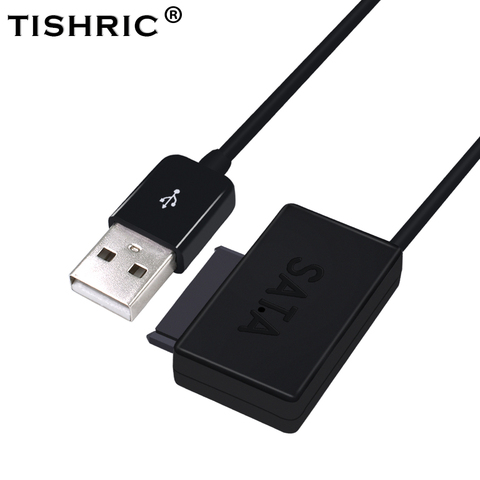 TISHRIC USB 2.0 to SATA 7+6 Cable Converter External Optical Drive Adapter For Laptop CD-ROM DVD With LED ► Photo 1/6