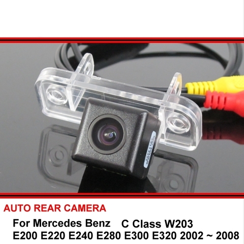 For Mercedes Benz C W203 E E200 E220 E240 E280 E300 E320 HD Car Parking Reverse Rearview Backup Rear View Camera Night Vision ► Photo 1/5