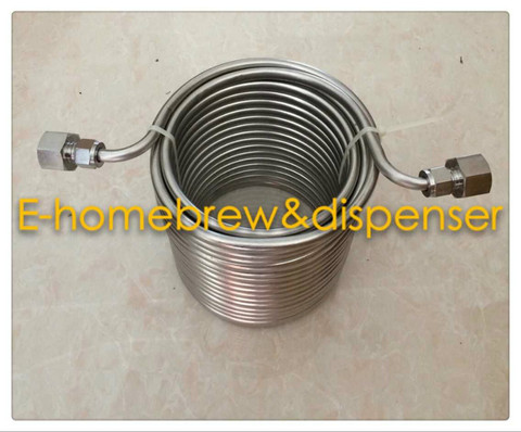 15m Length Stainless Steel Cooling Coil,Double Layers , Good For Build Joceky Box To Cool beer,Coil With 5/8'G Nut ► Photo 1/1