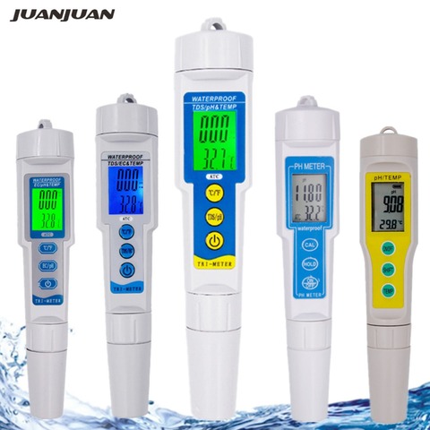 Professional PH Meter Water Quality Tester TDS/PH/EC Tester Temperature Tester pen Conductivity Water Quality Measurement Tools ► Photo 1/6