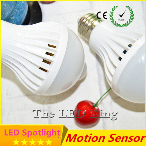 E27 PIR Motion Sensor Bulb Auto Smart Led Lamp E27 5W 7W 9W Infrared Motion Detection Ampoule Led 220V Lampadas Led for Home ► Photo 1/6