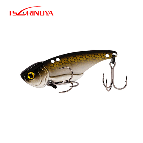 TSURINOYA ARES-A 5g/7g/10g/15g Metal VIB Fishing Lure Bait Artificial Bait With Treble hook double hole low Center of gravity ► Photo 1/6