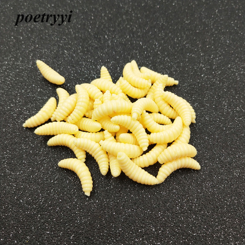 POETRYYI new yellow bread bug 2.1cm 0.5g soft bait isca artificial pesca fishing lures silicone baits 30 ► Photo 1/4