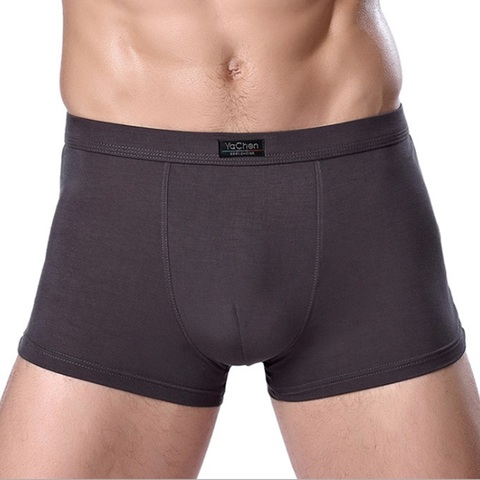 Brand Clothing Mens Underwear Boxer bamboo fiber Casual Male Men's Short Man Underpants Solid Color 1 piece ► Photo 1/2