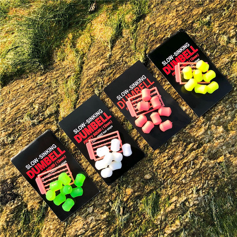 8pcs/pack 12 mm Slow sinking FRUITY SQUID FLAVOUR Fake Food Plastic Baits Dumbells bait for carp fishing artificial bait ► Photo 1/6