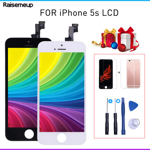 AAAA Quality Display For iPhone 5S A1533 A1457 A1530 A1453 A1518 A1528 LCD Screen Digitizer Touch Screen Assembly with 3 Gift ► Photo 1/6